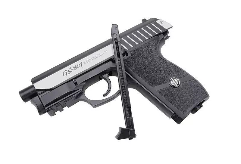 GS-801 pistol replica with laser target marker