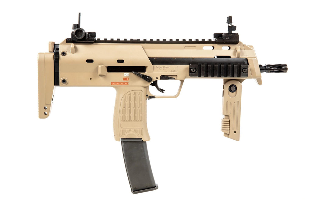 SMG7 A1 GBB submachine airsoft gun - tan