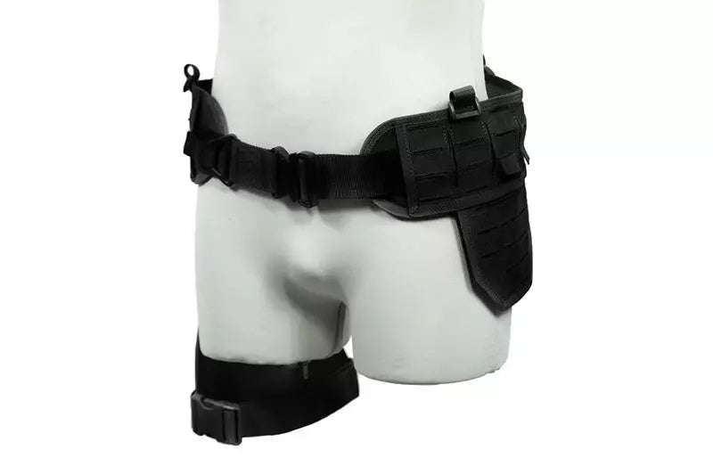 Drop-Leg Laser-Cut Tactical Belt - Black
