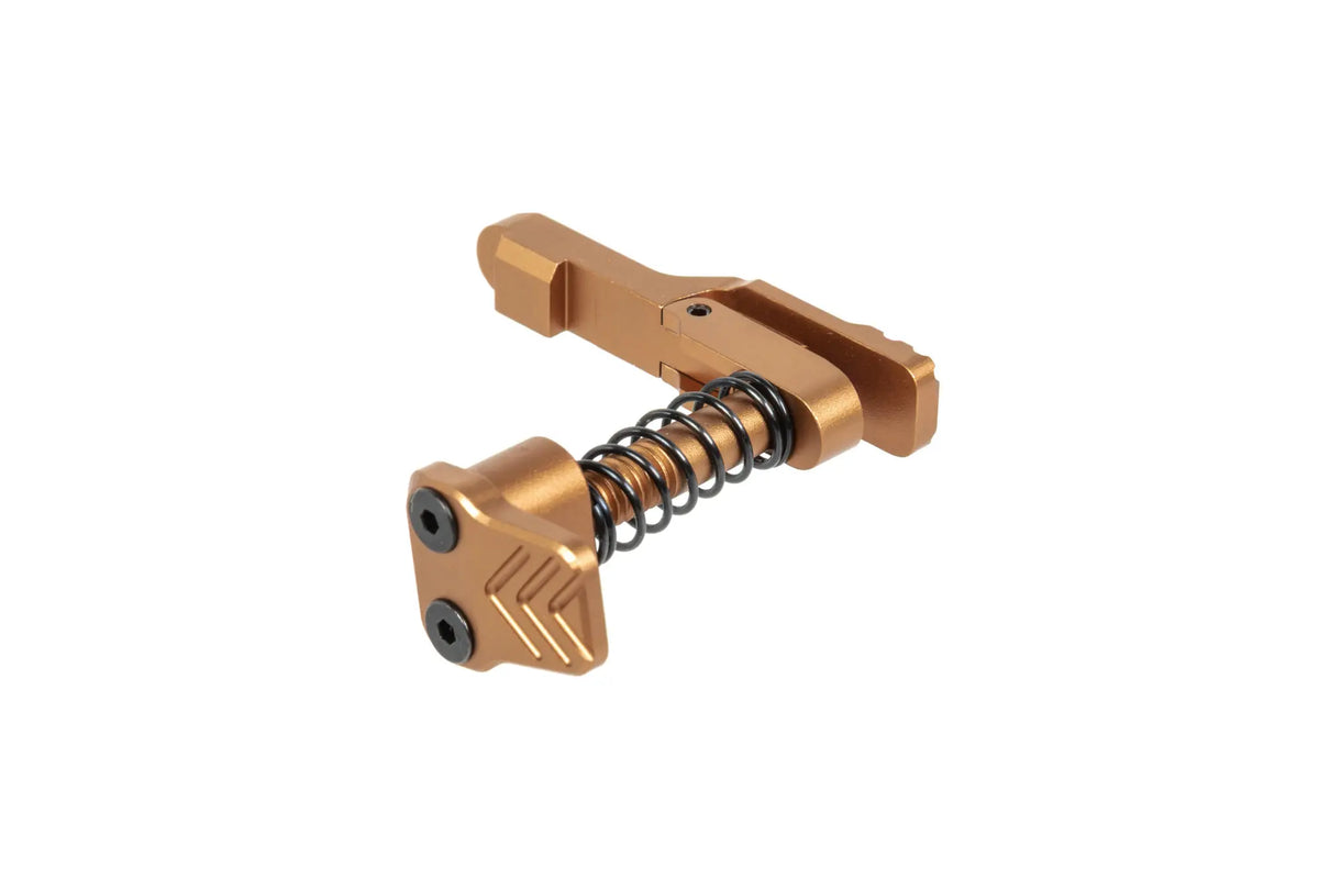 Aluminium Maxx Model Advanced type A magazine release for MTW M4 Flat Dark Earth replicas
