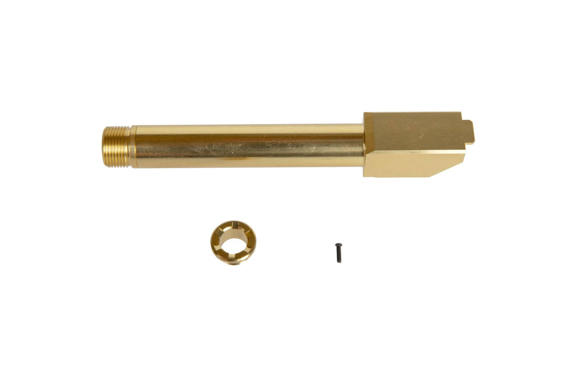 Non-Recoiling 2 Way Fixed" Outer Barrel for Umarex Glock 17 Replicas - Gold"