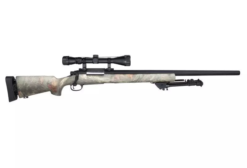 SW-04 sniper rifle replica (with scope and bipod) - jungle camo