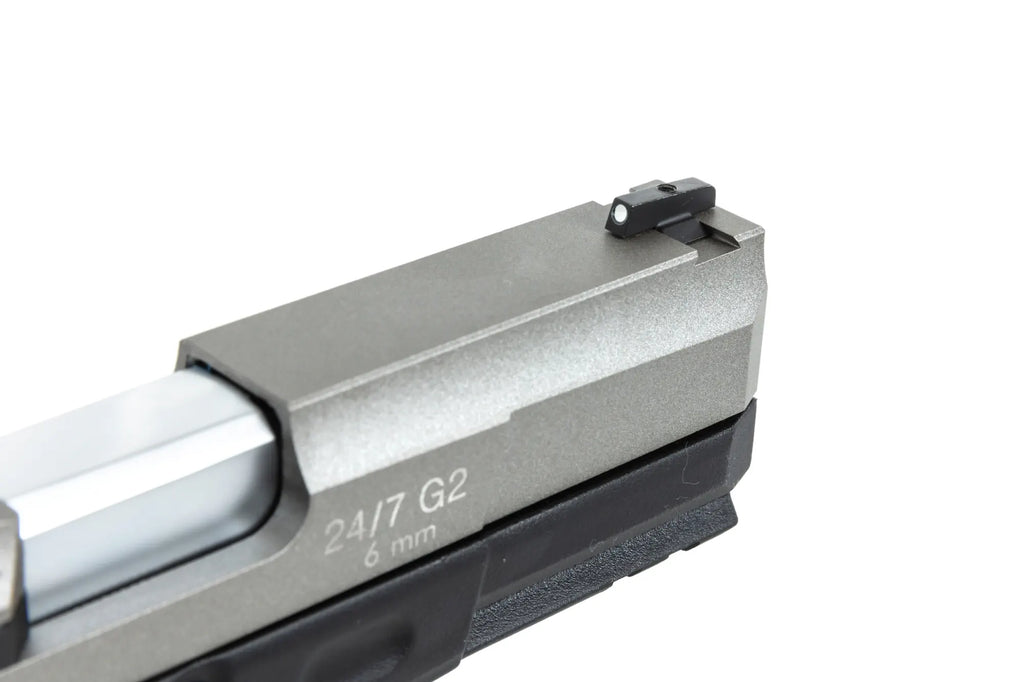 airsoft Cybergun 24/7 G2 CO2 pistol Black and silver