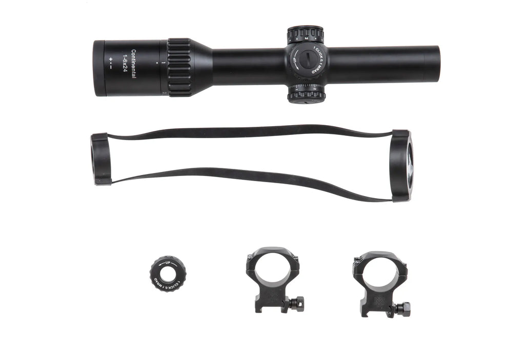 LPVO Vector Optics CONTINENTAL X6 1-6X24 spotting scope Black
