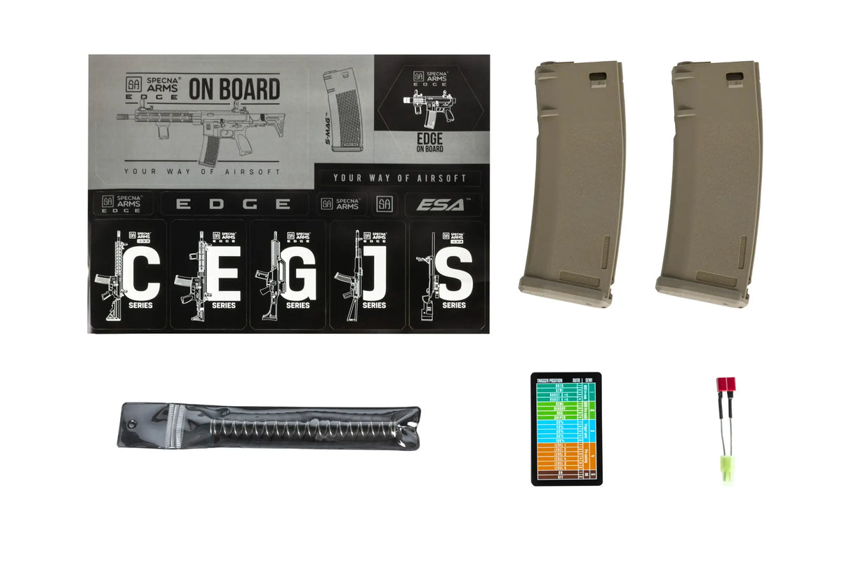 Specna Arms SA-E14-H EDGE™ Heavy Ops Stock HAL ETU™ Half-Tan airsoft Carbine