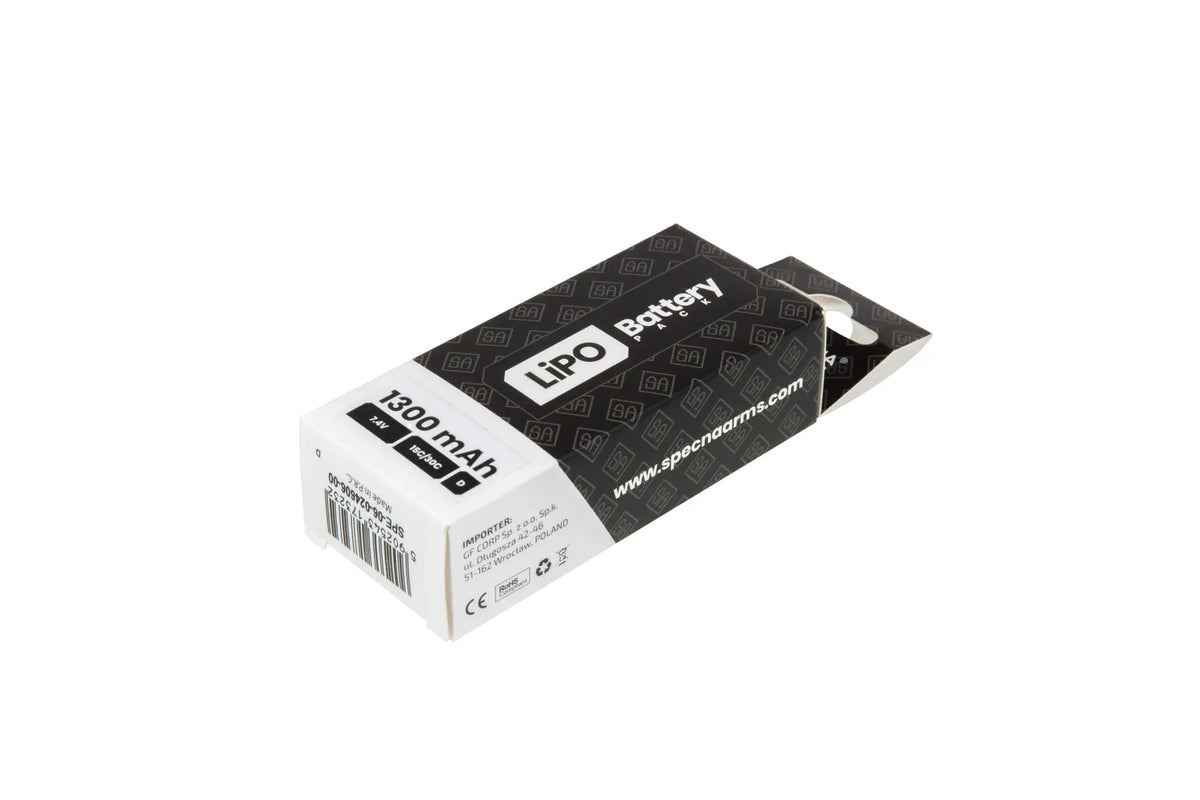 LiPo 7,4V 1300mAh 15/30C Battery - T-Connect (Deans)