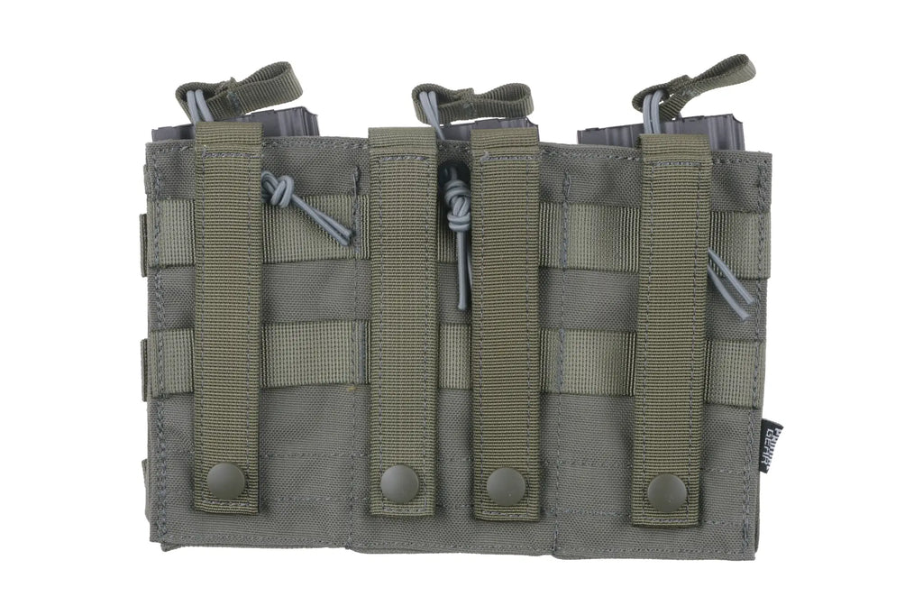 Triple Open I Pouch for AK/M4/G36 Magazines - Ranger Green