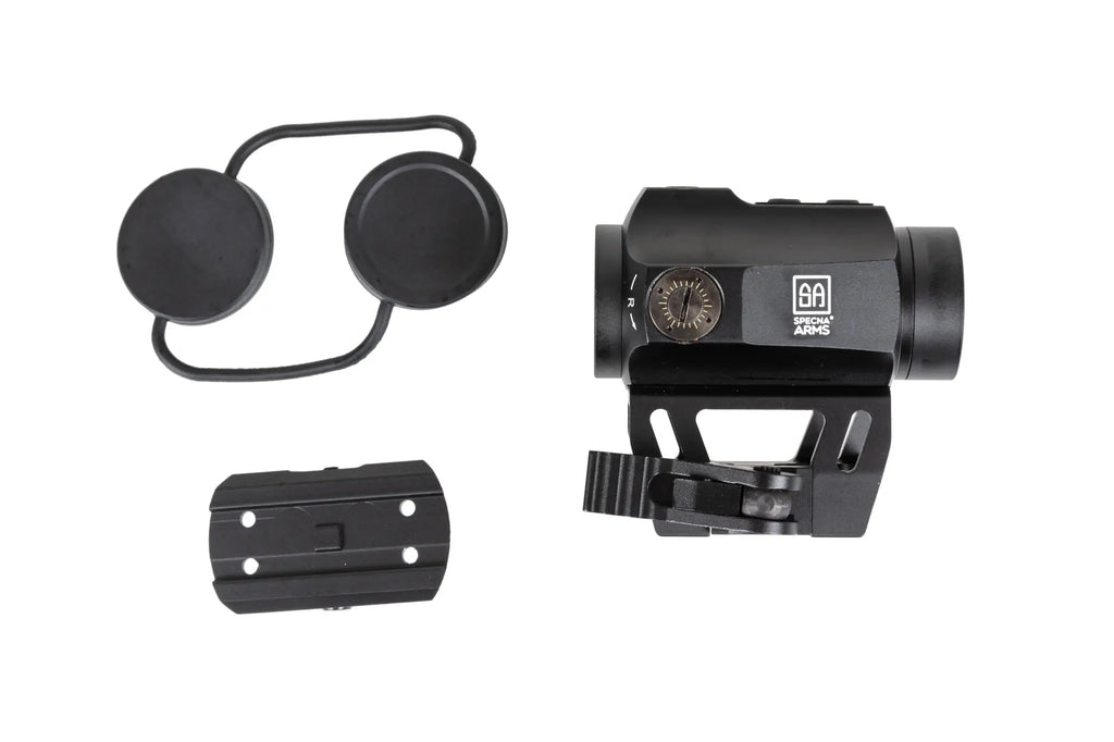 Specna Arms CORE™ Strike high QD/low mount red dot sight Black