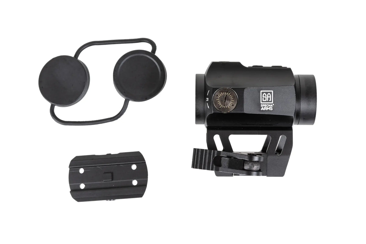 Specna Arms CORE™ Strike high QD/low mount red dot sight Black