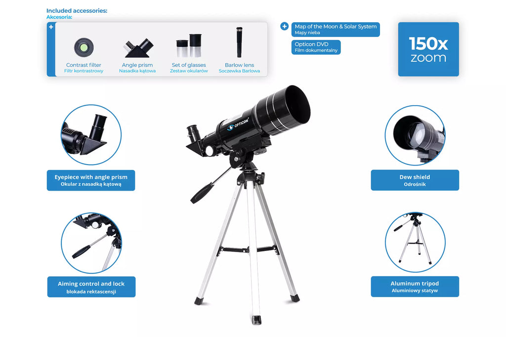 Telescope OPTICON Apollo 70F300AZ