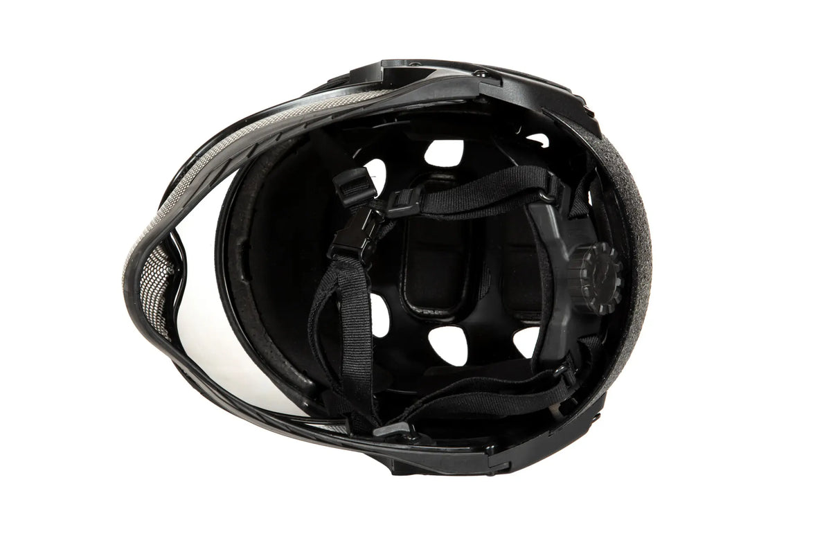 WarQ Full Face First Helmet Black Rough (OUTLET)