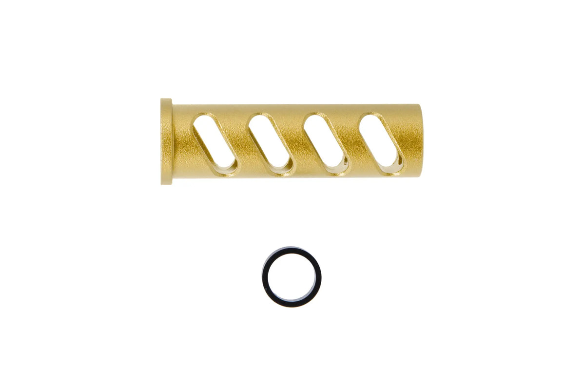 LA Capa Customs CUTOUT lock guide cap for TM Hi-Capa 5.1 replicas (with Delrin ring) Gold