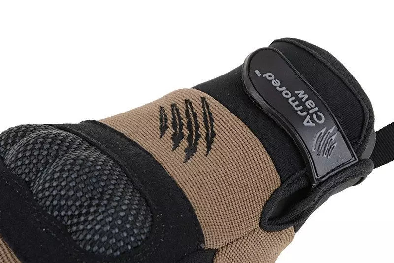 Armored Claw Shield tactical gloves - half tan