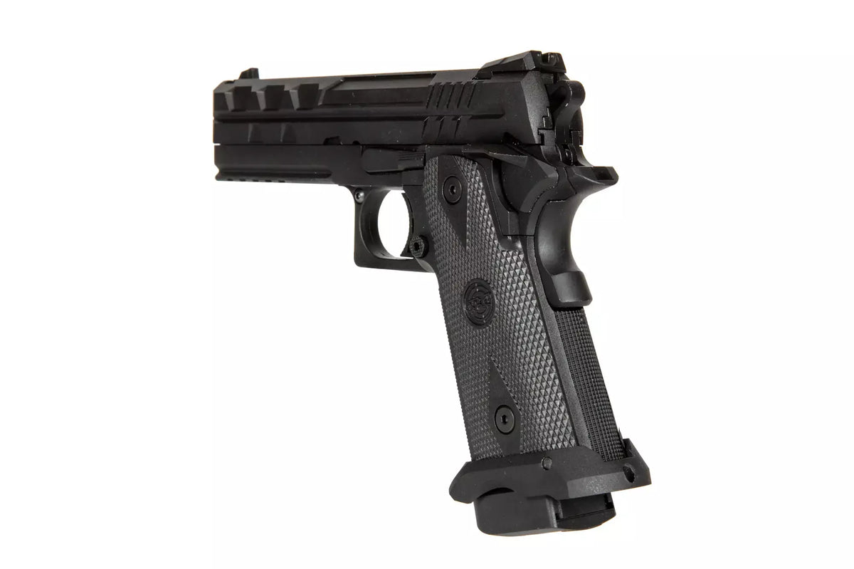 TARTARUS MK I 4.3 Green Gas Pistol Replica - Black"