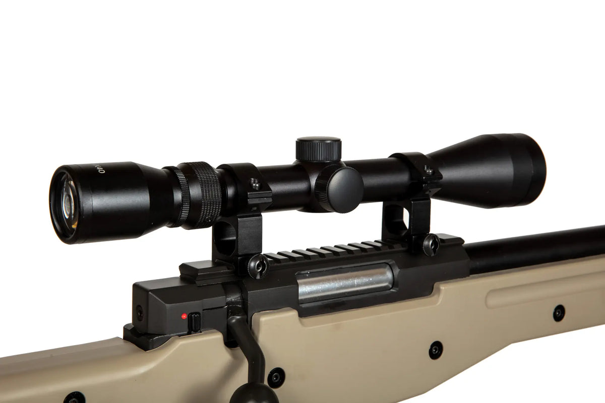 Warrior I Sniper Rifle Replica (with bipod and scope) - Tan