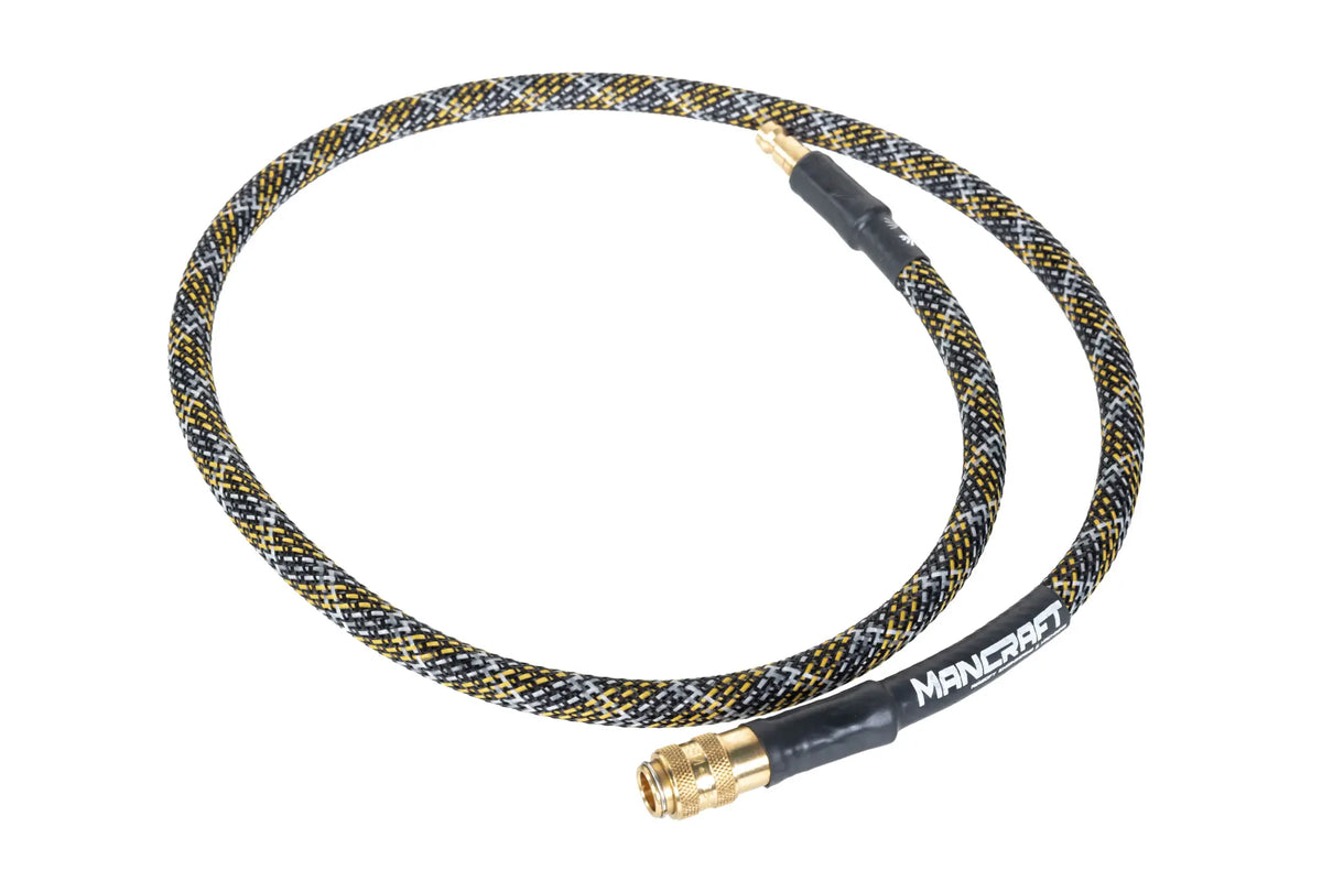 HPA hose Mancraft 36" Flex Line QD EU Wide Bore Yellow