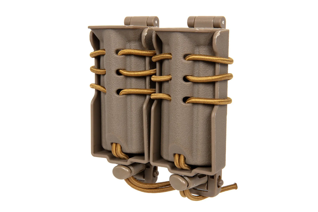 Carrier for 2 9mm magazines Wosport Urban Assault Quick Pull Tan