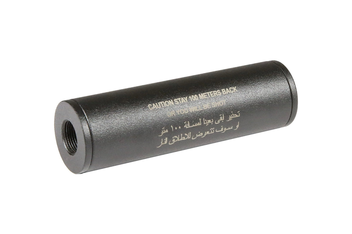 Stay 100 meters back" Covert Tactical Standard 30x100mm silencer"