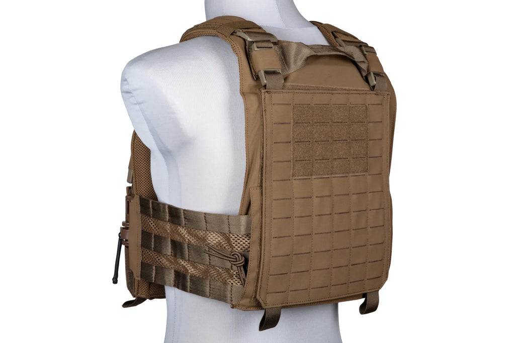 LAVC Assault Plate Carrier Tactical Vest - Coyote Brown