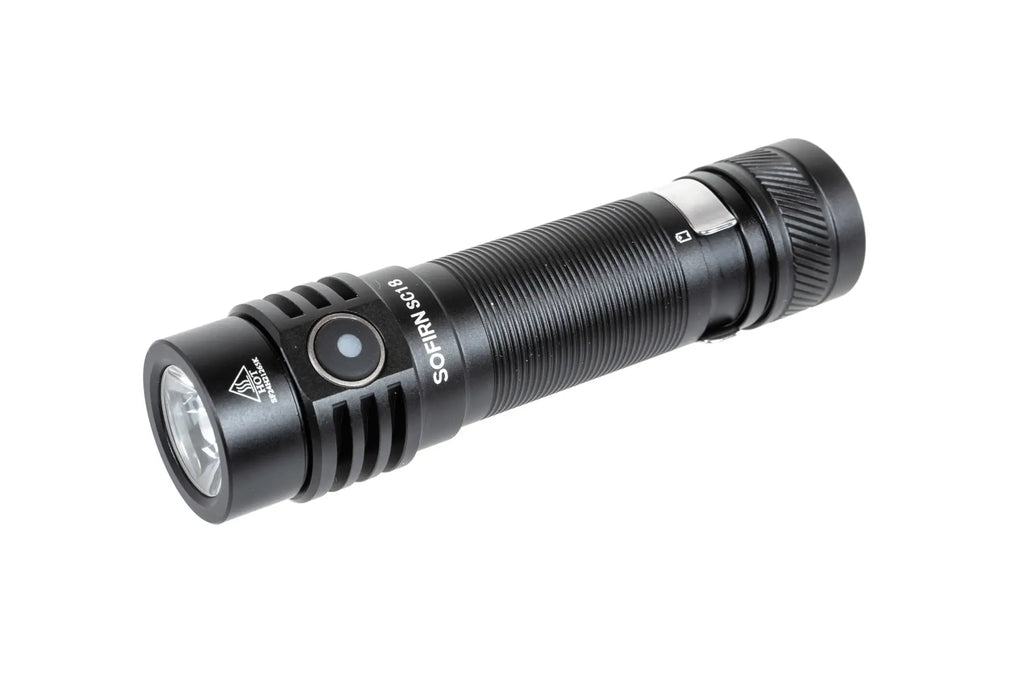 Sofirn SC18 torch with rechargeable battery Black