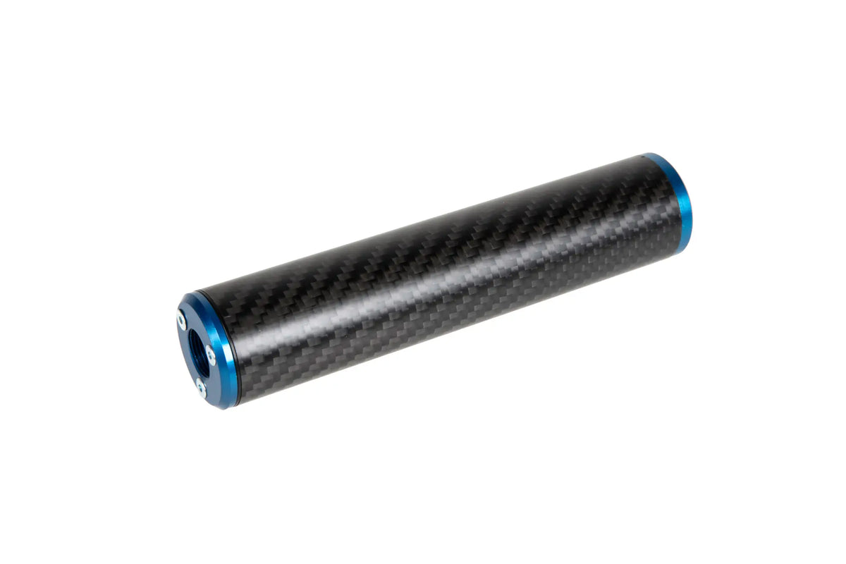 Carbon Silencer 30x150mm - Blue
