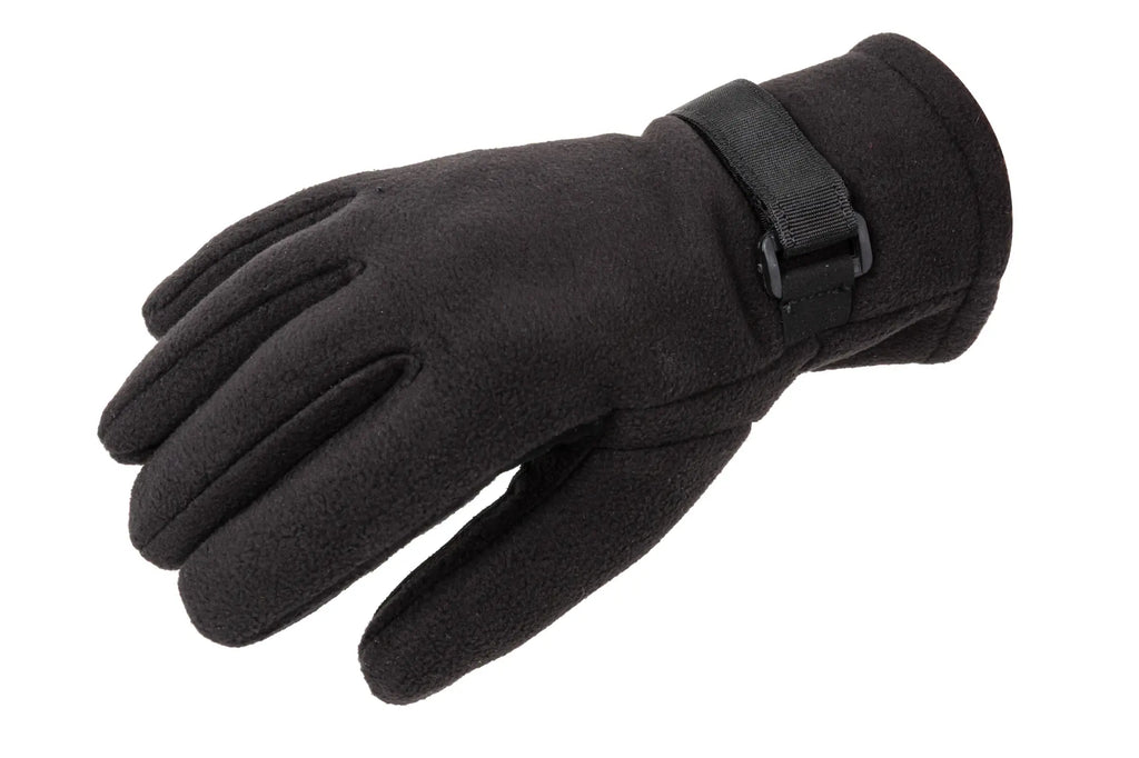 Texar fleece gloves with membrane Black