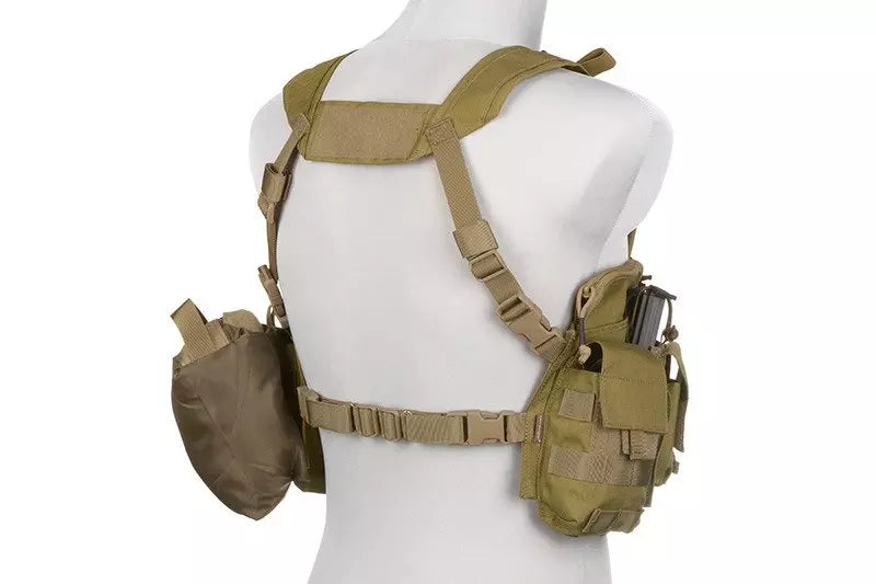 Split Front Chest Rig Gen V Tactical Vest - Khaki
