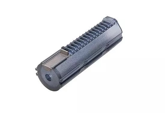Polycarbonate piston with 1 steel tooth