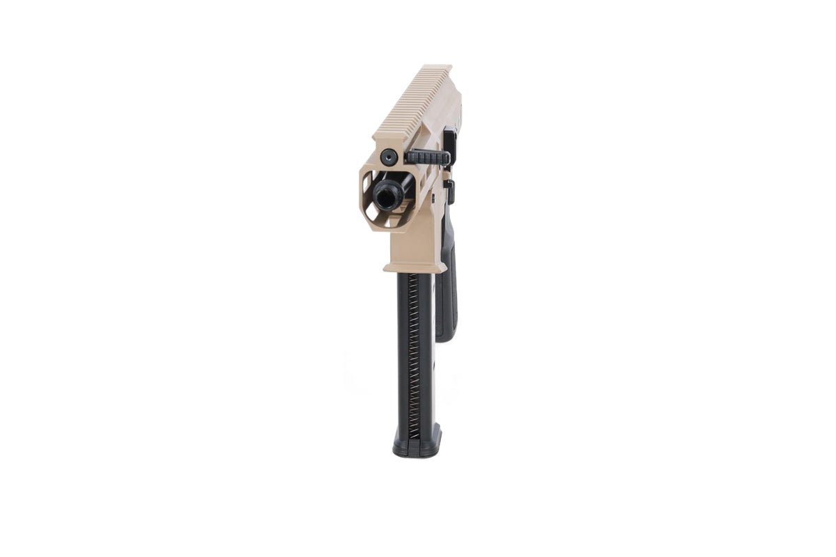 Lambda Defence x Angstadt Arms MDP-9 Tan airsoft machine gun