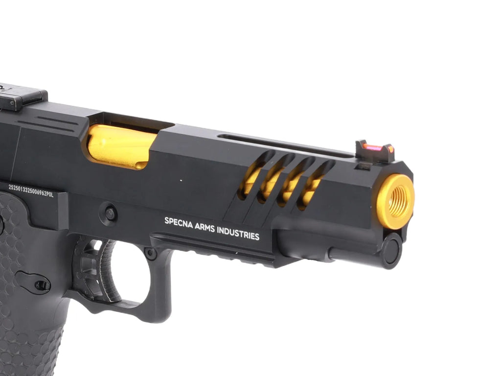 Specna Arms Hi-Capa SA-VGP10 VAPOR GBB Pistol - Black and Gold