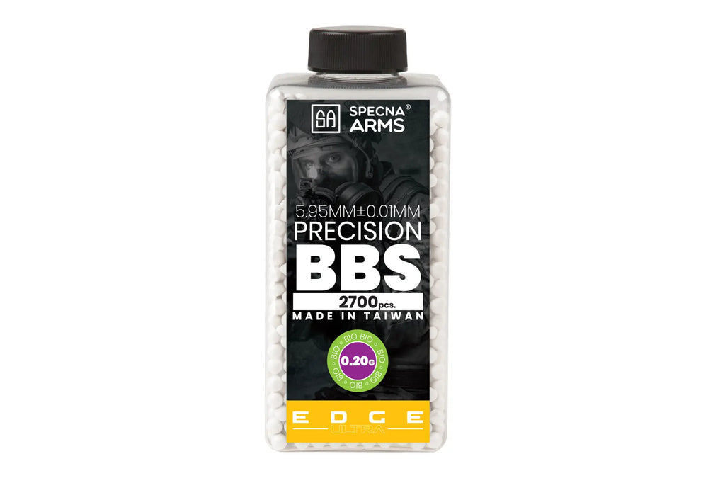 Specna Arms EDGE ULTRA™ BIO 0.20g precision bullets - 2700 pcs - white - bottle