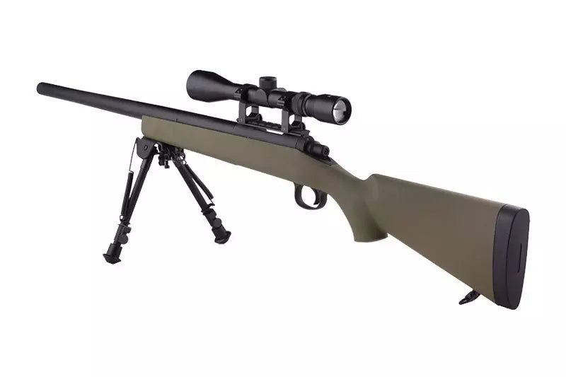 SW-10 Sniper Rifle Replica (with scope and bipod) - tan