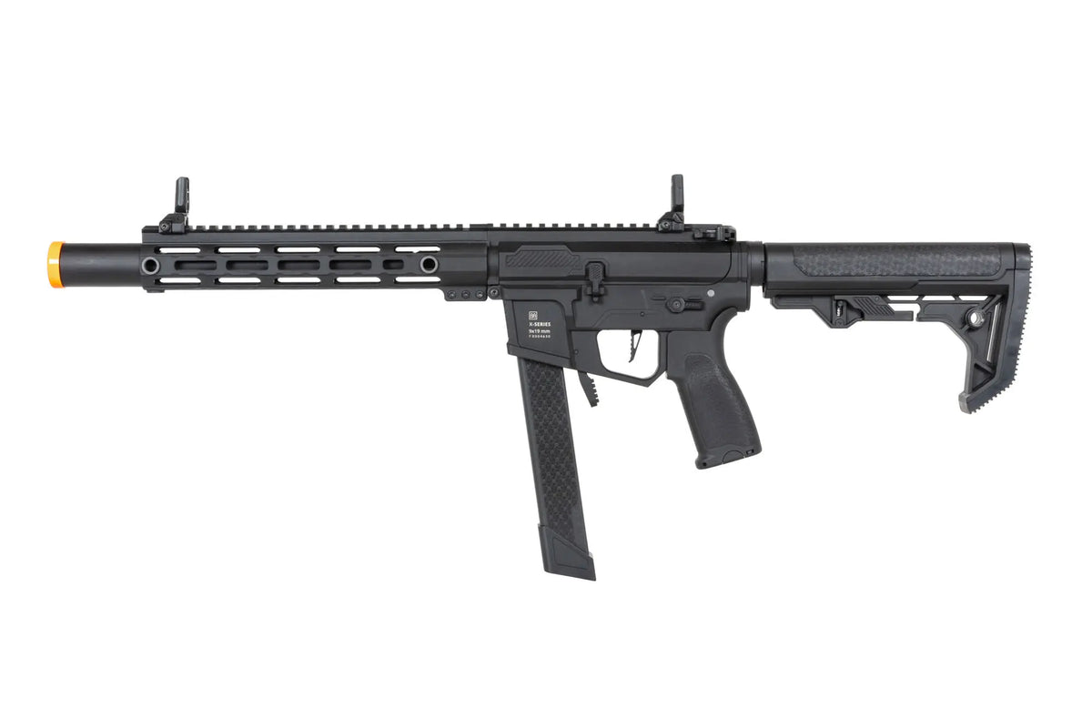 airsoft Specna Arms SA-FX02 FLEX™ HAL ETU machine gun Black with orange discharge device