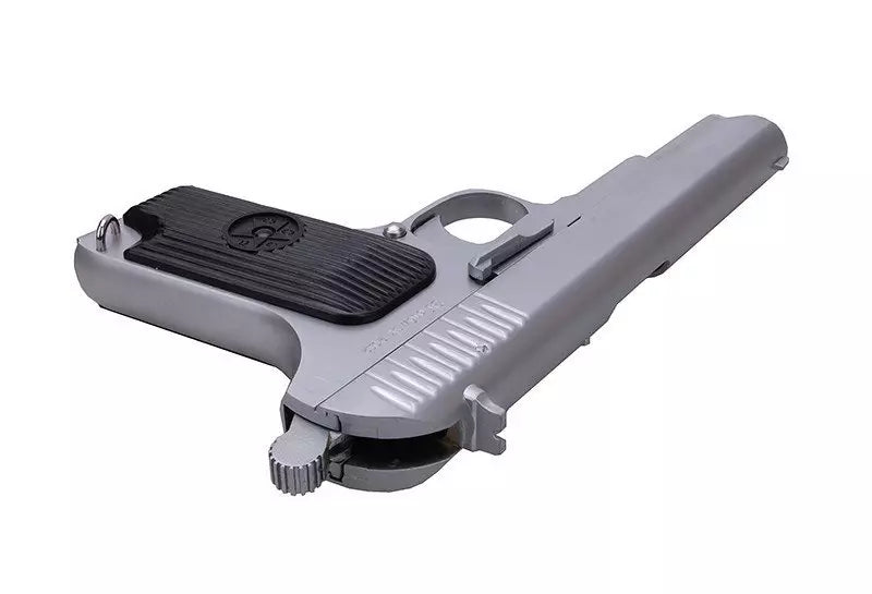 SR-33 green-gas pistol replica - silver limited version