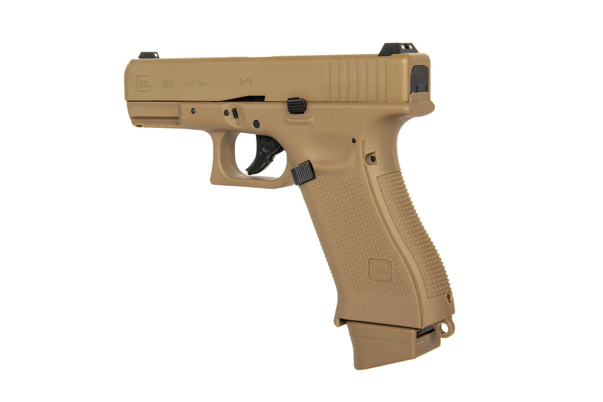 GBB Glock 19X CO2 pistol replica - coyote (OUTLET)