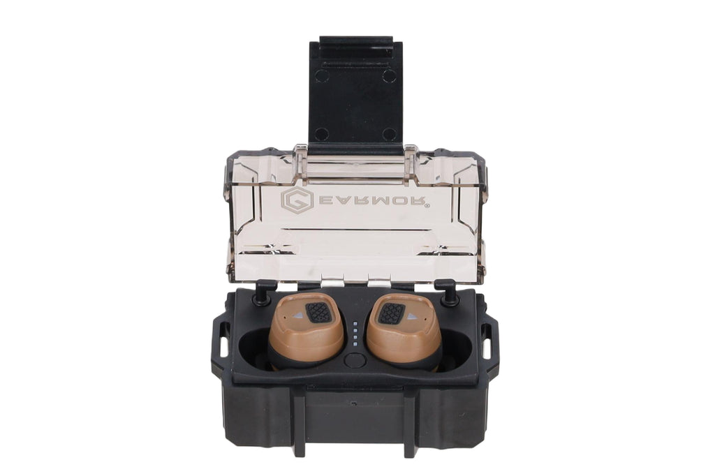 Earmor M20T PRO active hearing protectors, Coyote Brown
