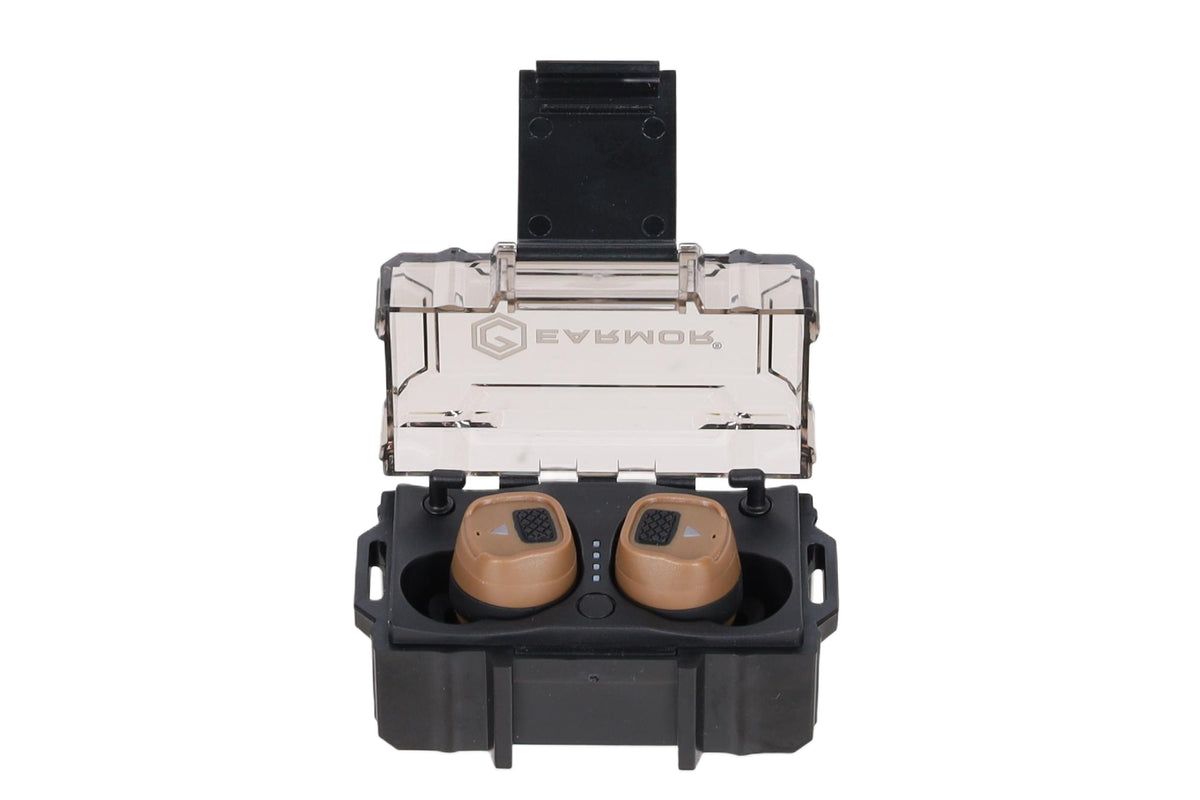 Earmor M20T PRO active hearing protectors, Coyote Brown