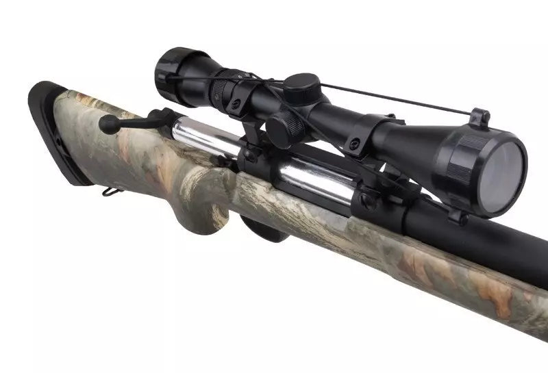 SW-04 sniper rifle replica (with scope and bipod) - jungle camo