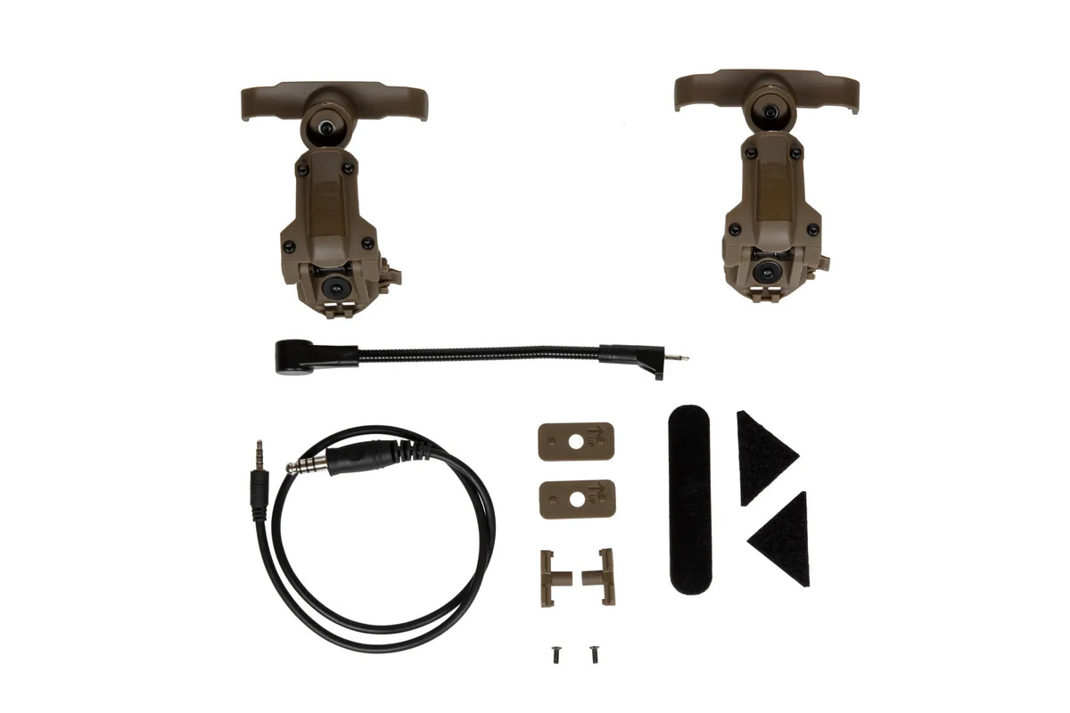HD-17 Gen 6 Tactical Active Headset - Brown