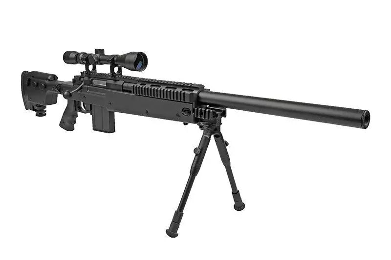 MB4406D sniper rifle replica with scope and bipod