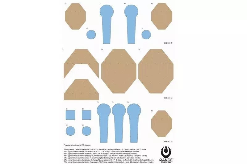 One Target Shooting Targets - 50 pcs. (cardboard)