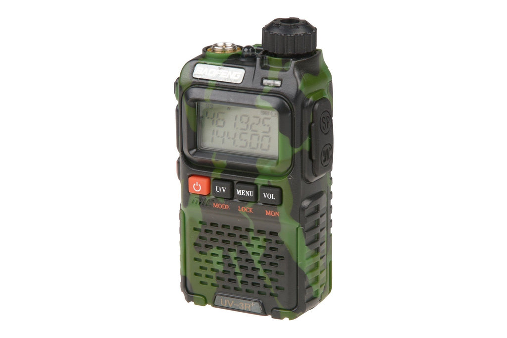 Manual Dual Band Baofeng UV-3R+ Radio - (VHF/UHF) 2W - Camo