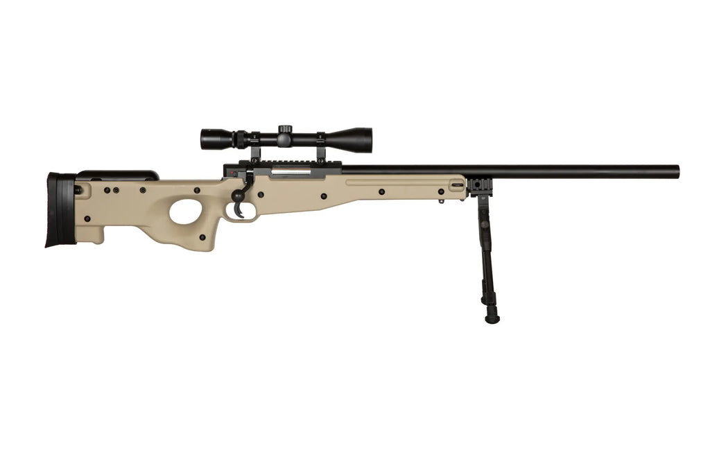 Warrior I Sniper Rifle Replica (with bipod and scope) - Tan