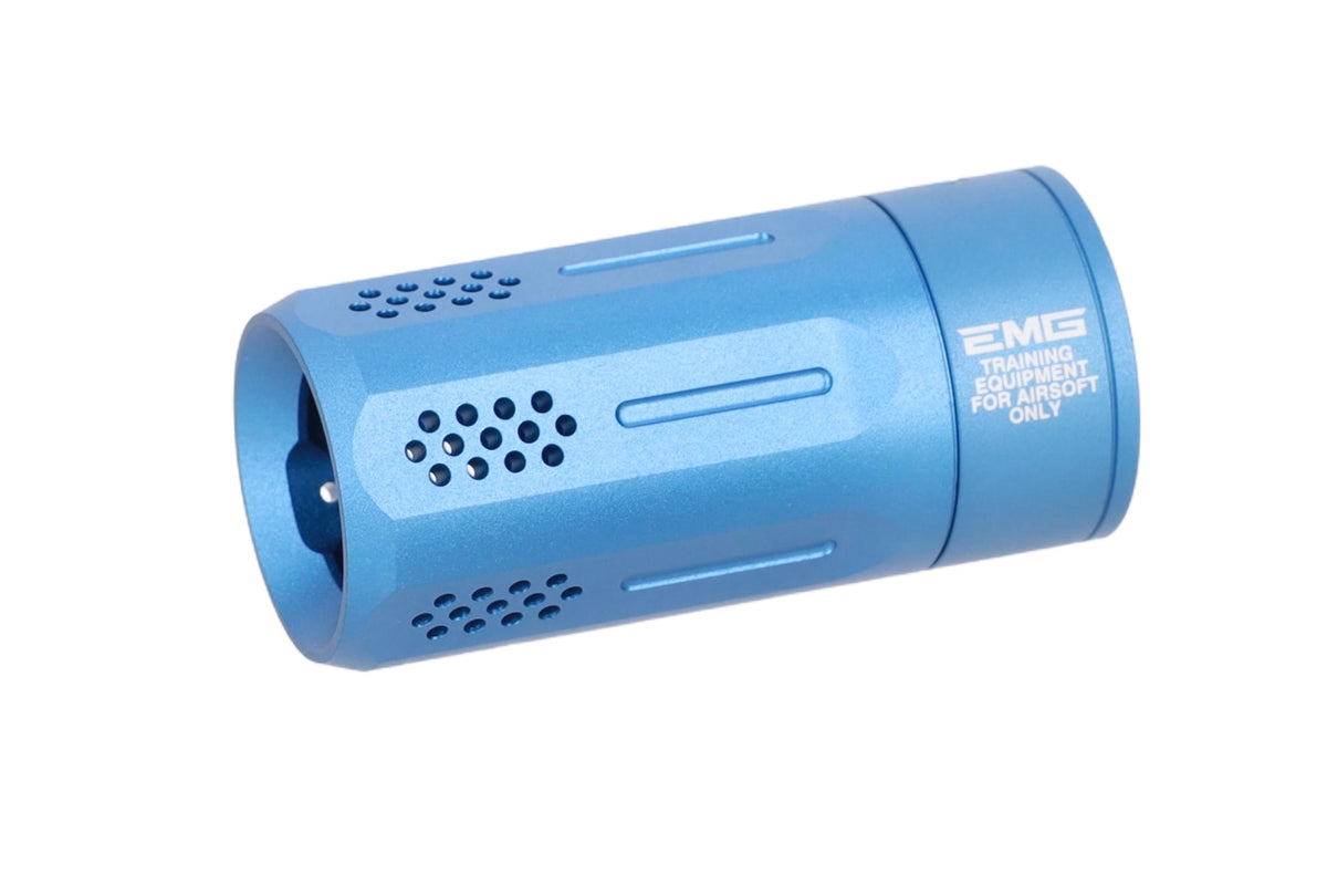 King Arms x Strike Industries OPPRESSOR LITE Blue exhaust device