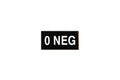 Blood type IR patch - 0 NEG