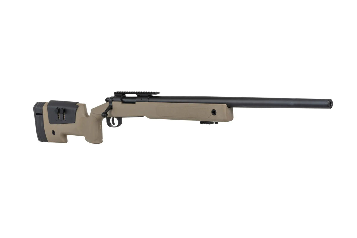 Specna Arms SA-S02 CORE™ High Velocity Upgraded Tan airsoft Selector Rifle