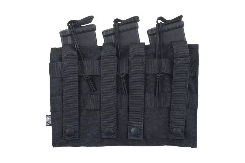 Triple OPEN Pouch for AK Magazines - Black