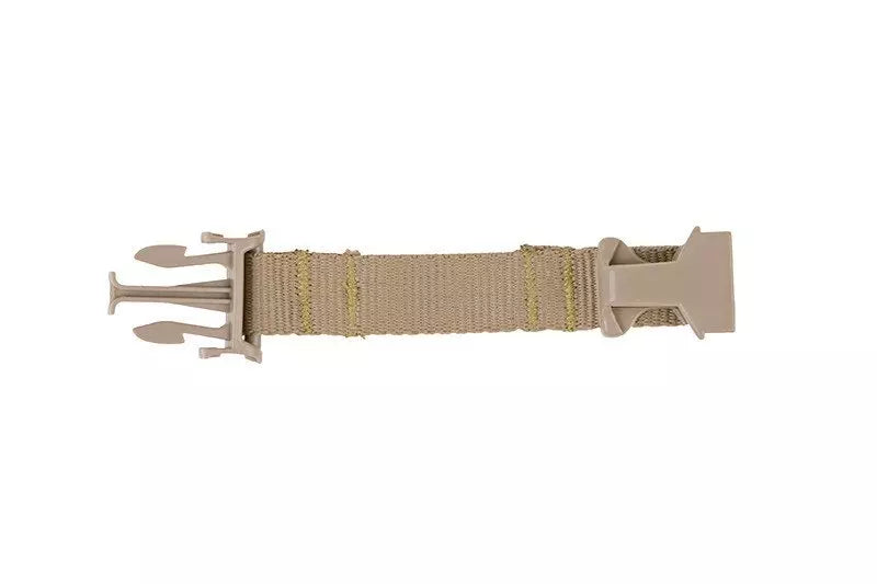 Helmet lengthening belt - dark earth