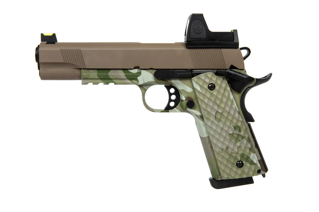 RAVEN MEU Railed BDS Pistol Replika (GG) - Camo/Tan