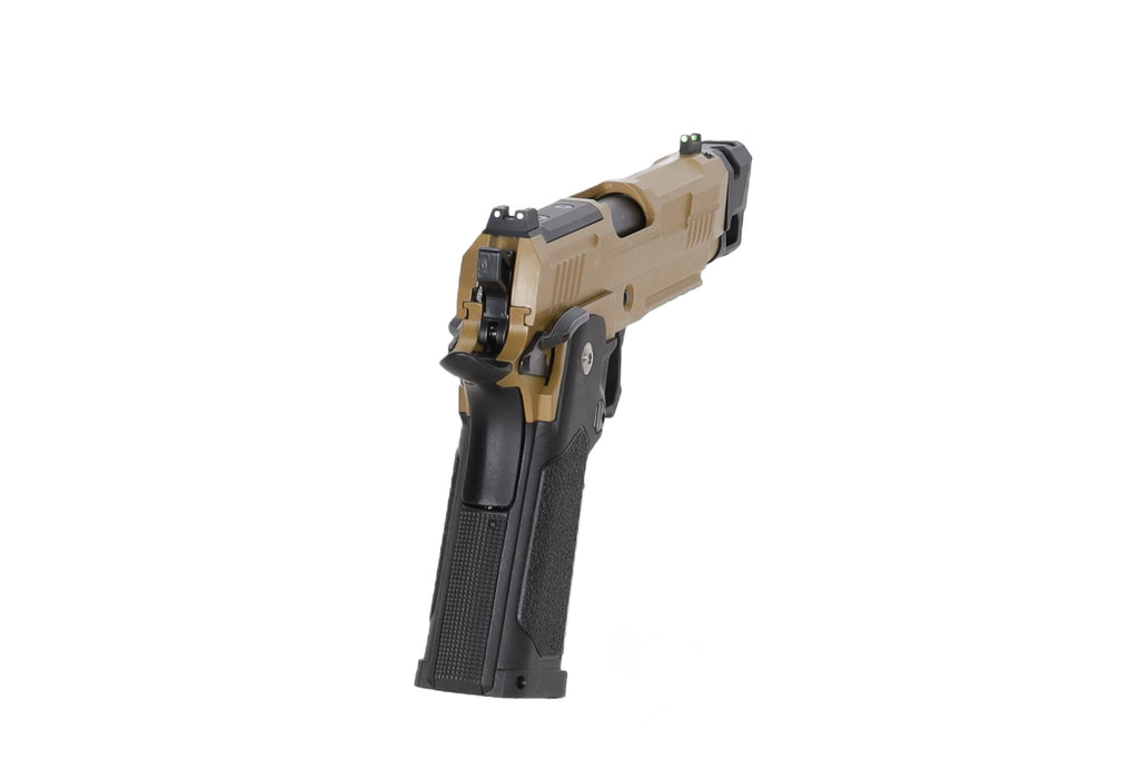 Arcturus Hi-Capa Vanguard 4.3" GBB Pistol (Optics Ready/Compensator) - Half-Tan